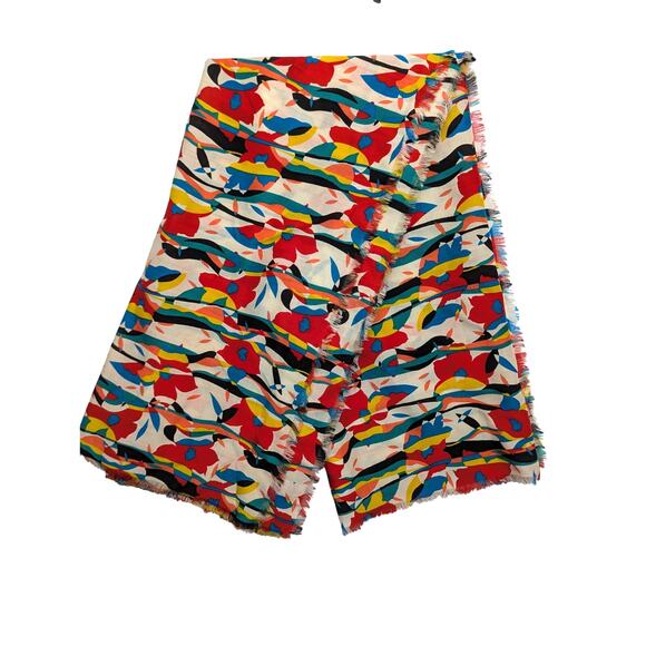 Vintage Liberty London Abstract Floral Print Scarf - Picture 3 of 9